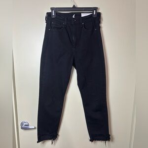 rag & bone Women's Black Ankle Jeans